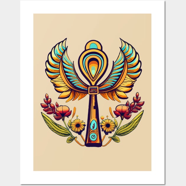 Ankh-ward Antics Wall Art by CatCoconut-Art